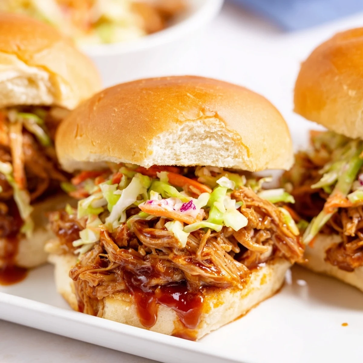 Tangy BBQ Pulled Pork Sliders