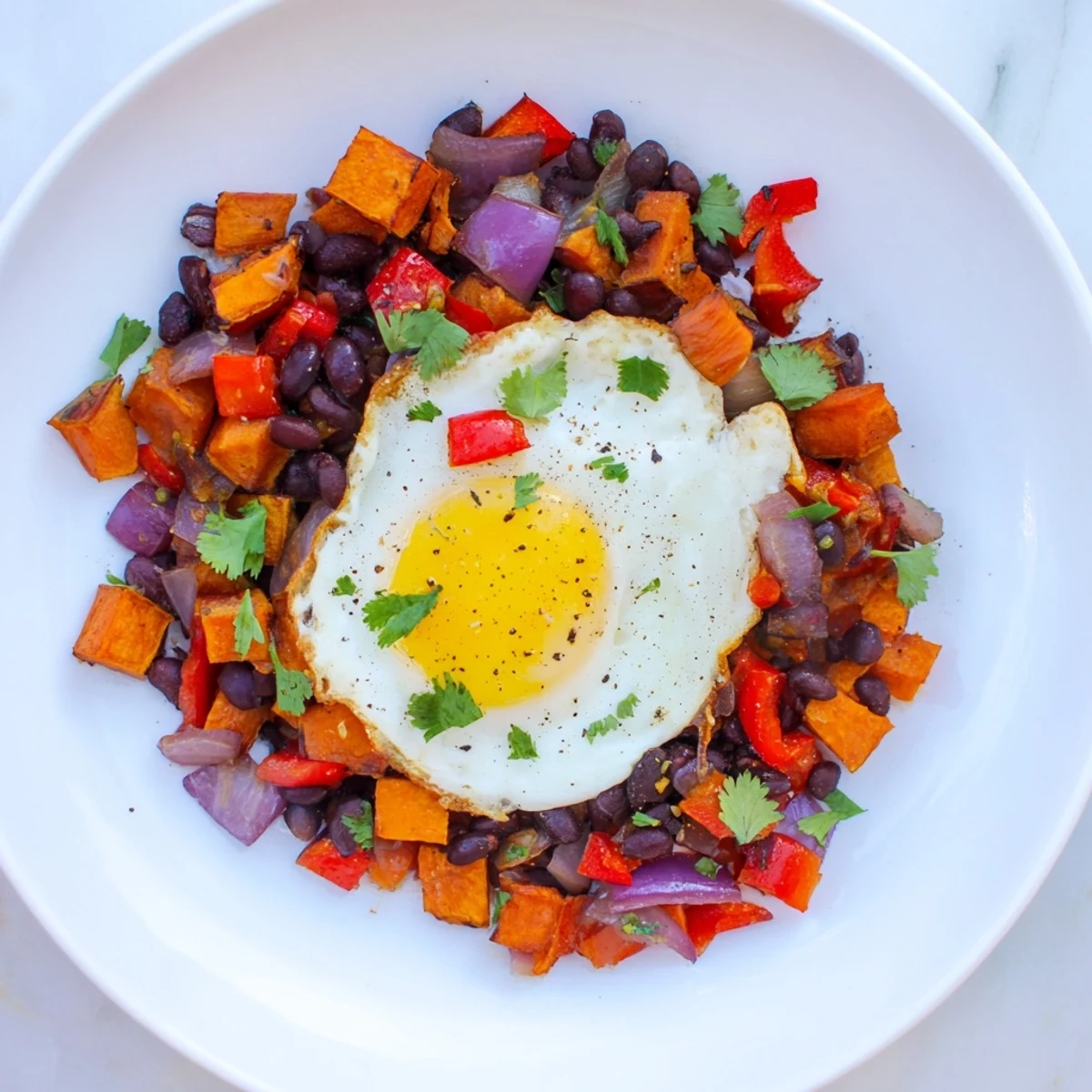 Sweet Potato Black Bean Hash