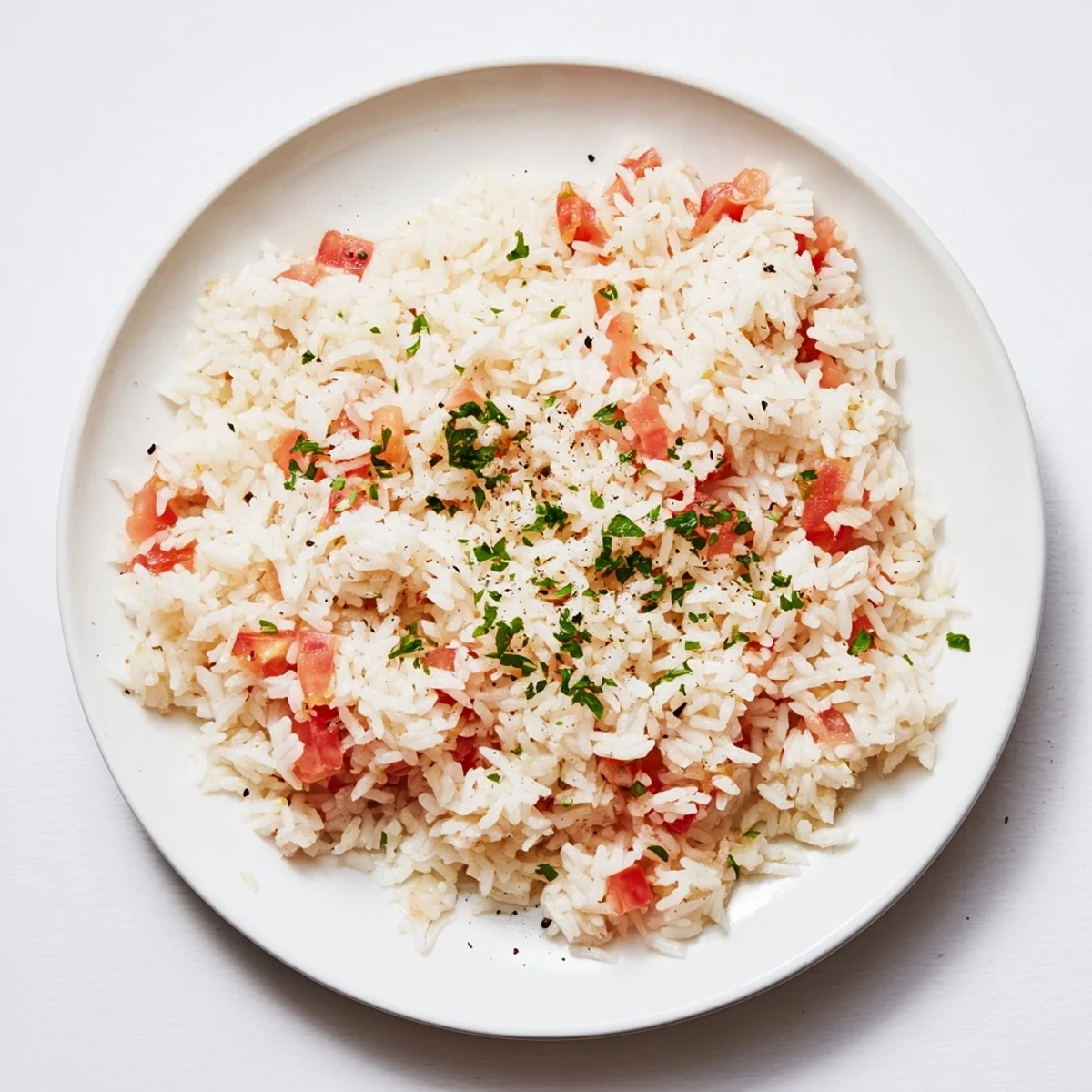 A comforting photo of a bubbling Tomato-Rice Skillet Dinner, perfect for a flavorful weeknight meal.