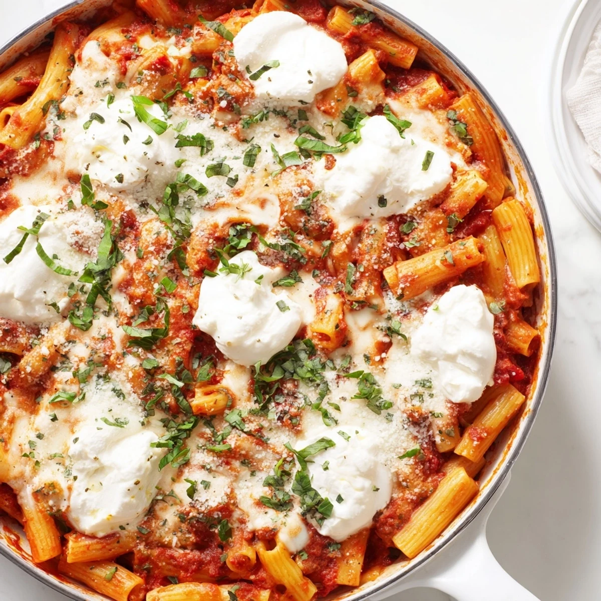 One-Pan Baked Ziti