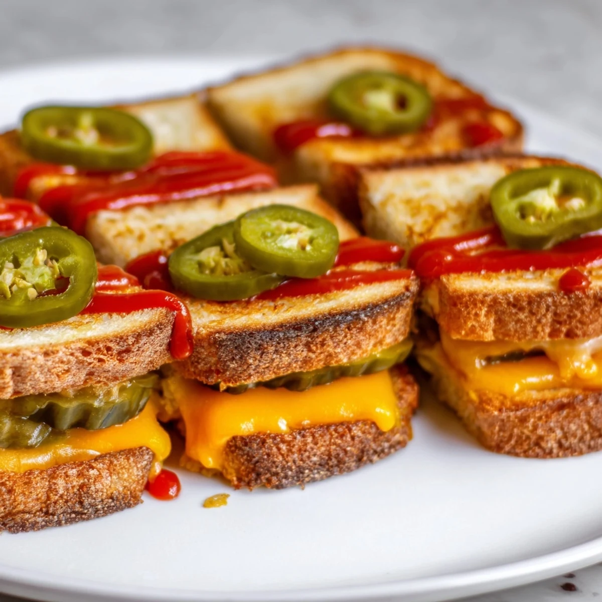 Spicy Pickle Grilled Cheese