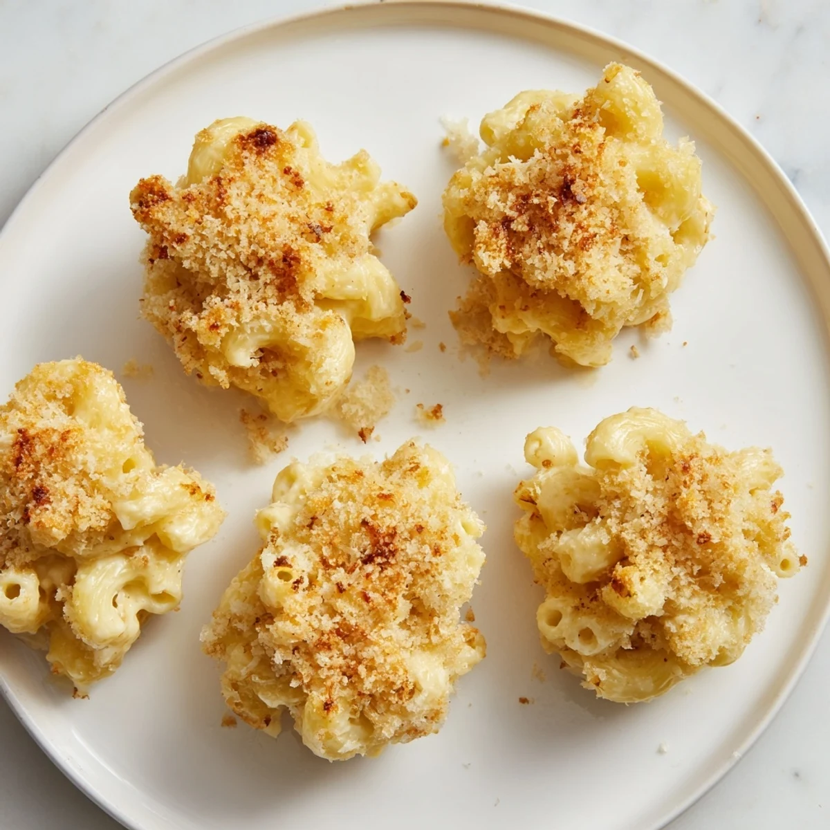 A warm, comforting bowl of Old-Fashioned Baked Mac & Cheese bubbling in the oven, smelling delicious.