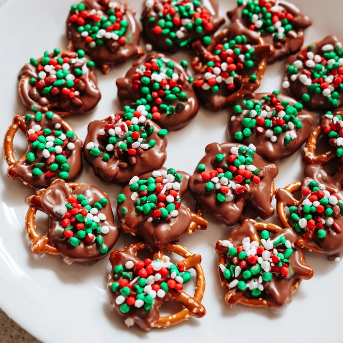 Air Fryer Christmas Pretzel Bites