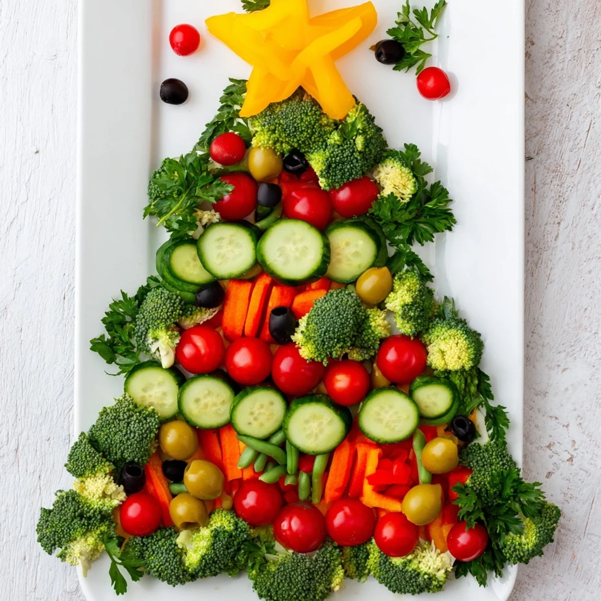 Healthy Christmas Veggie Tree