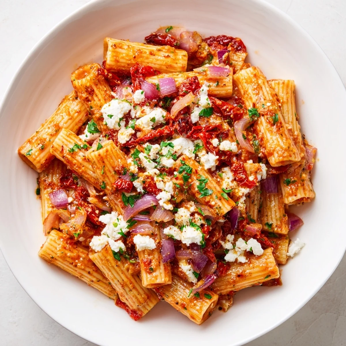 Mediterranean Baked Garlic Pasta