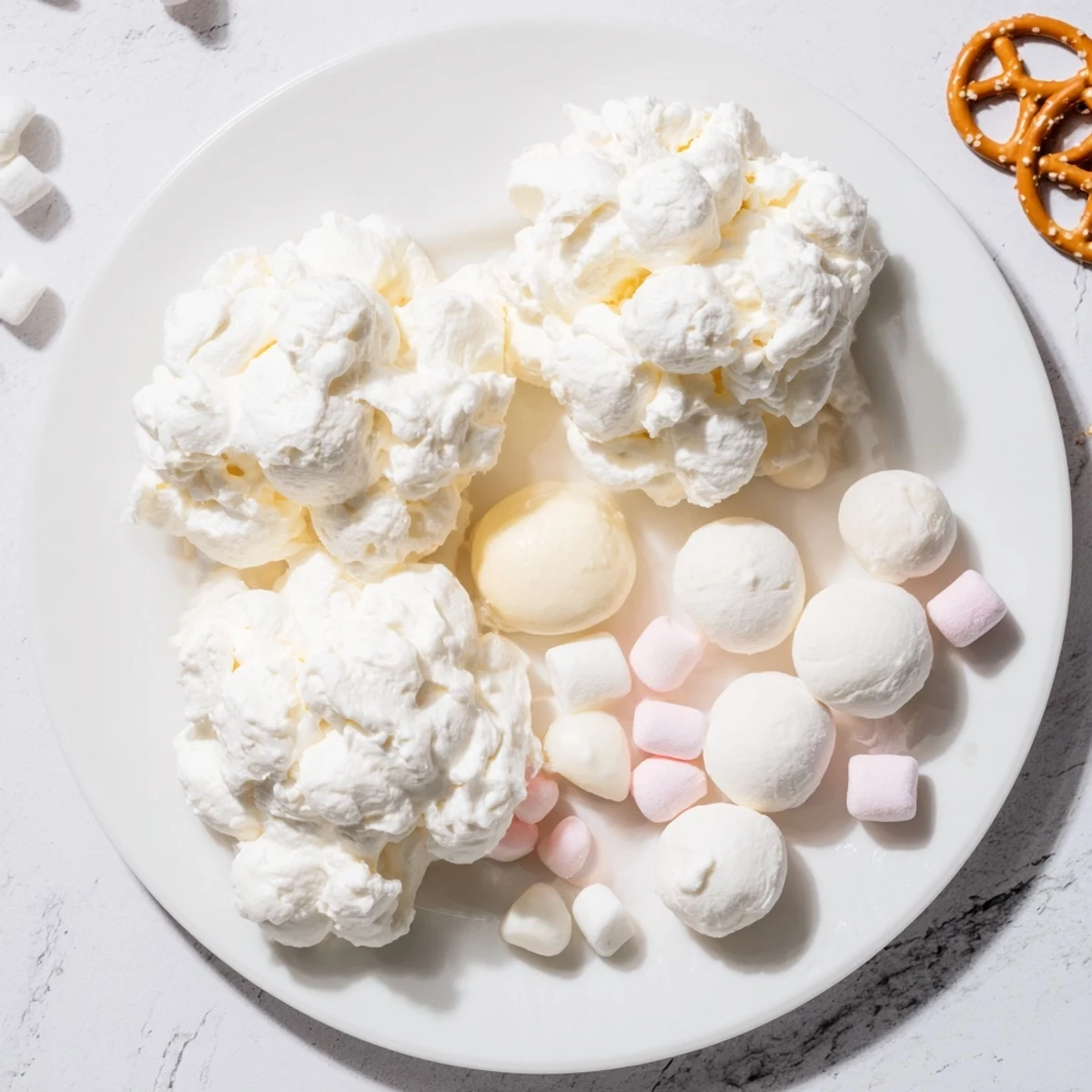 Cloud & Rainbow Grazing Board with colorful fruits, cheeses, and treats in a festive spread.