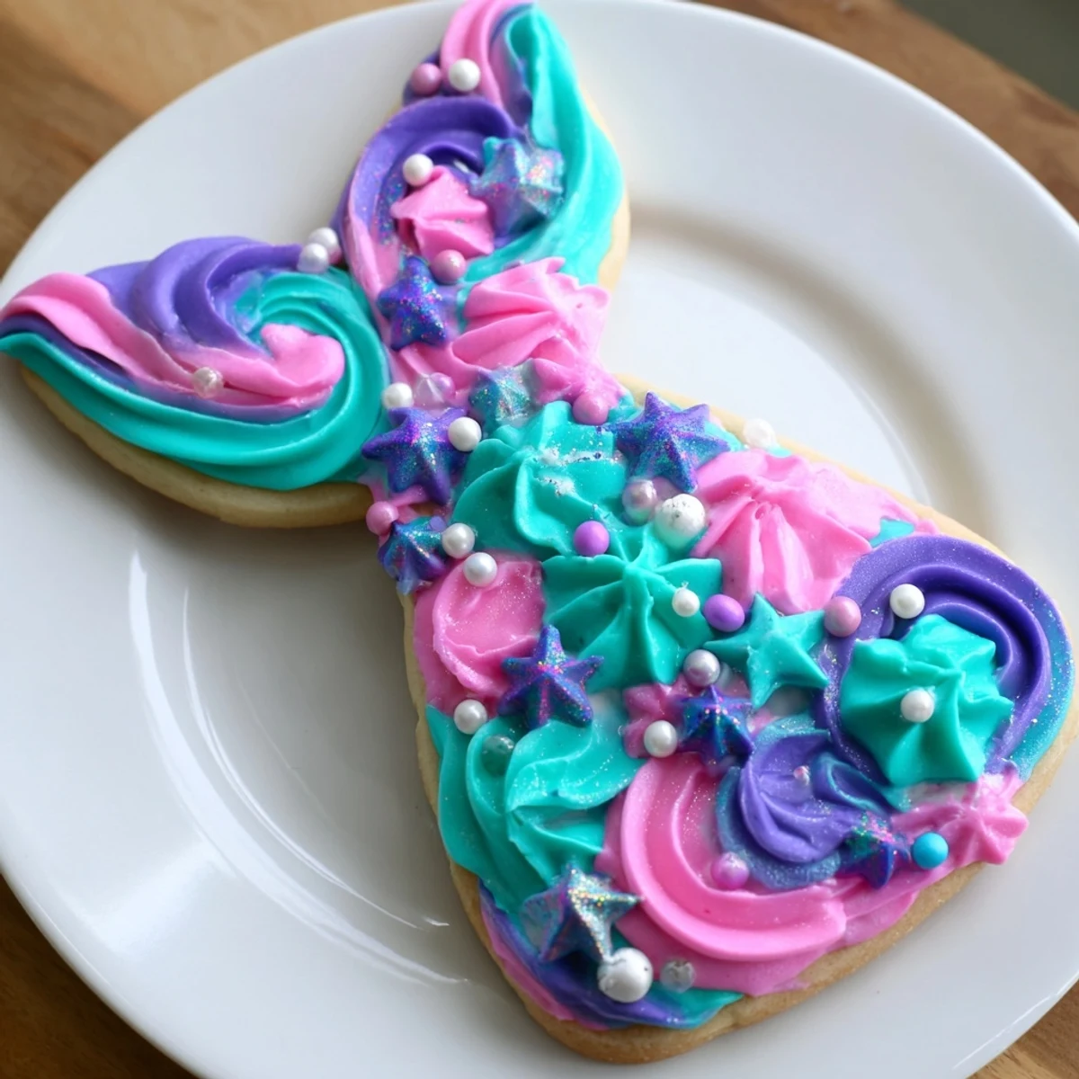 These whimsical Mermaid Tail Under the Sea Sweets feature ocean-hued frosting and sparkling edible glitter for a treat.
