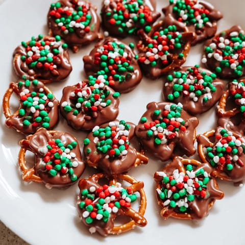 Air Fryer Christmas Pretzel Bites