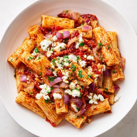 Mediterranean Baked Garlic Pasta