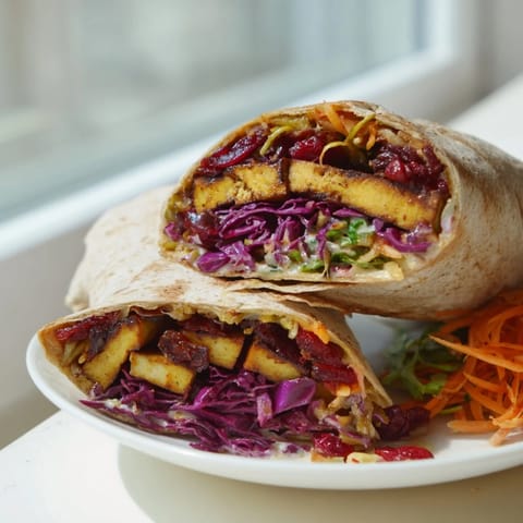Sweet Chili Tofu Crunch Wrap