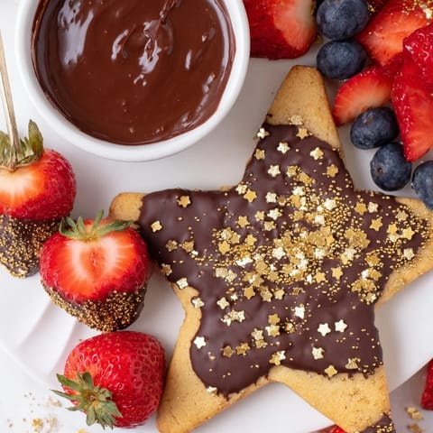 A Star-Studded Dessert Board overflowing with colorful mini treats and fresh fruit, ready to impress.