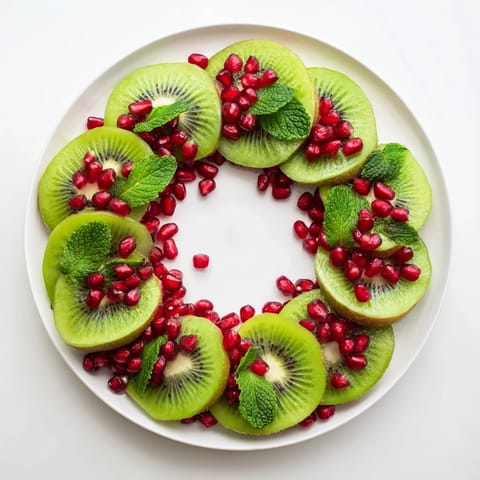 Kiwi Pomegranate Christmas Wreath