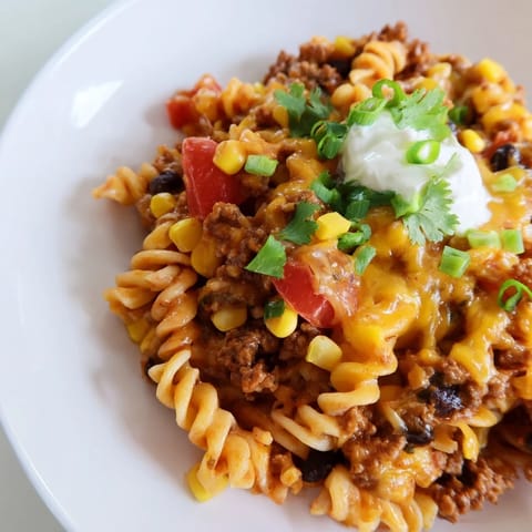 Cheesy Taco Pasta