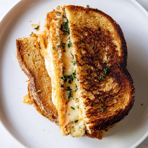 Garlic Butter Mayo Grilled Cheese