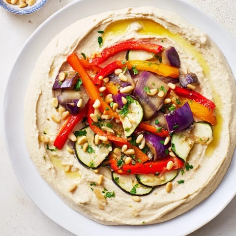 Hummus Roasted Veggies