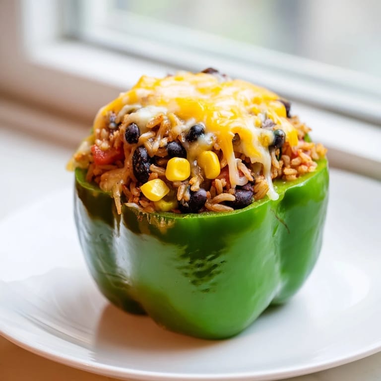Deliciously comforting stuffed bell peppers, brimming with flavorful filling, perfect for a hearty weeknight dinner.