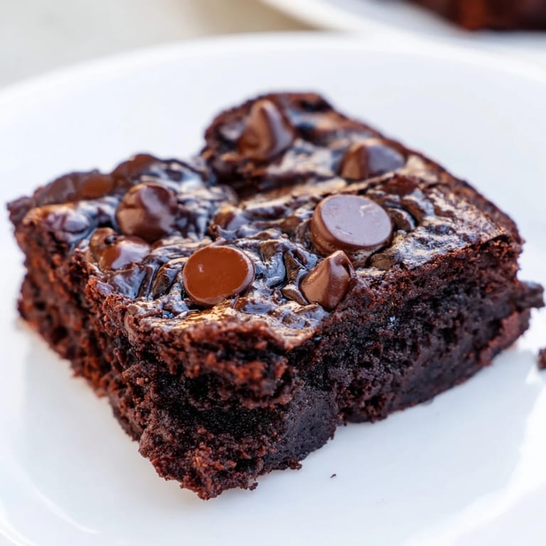 These rich and flavorful black bean brownies are a satisfying and healthy treat, ready to cut.