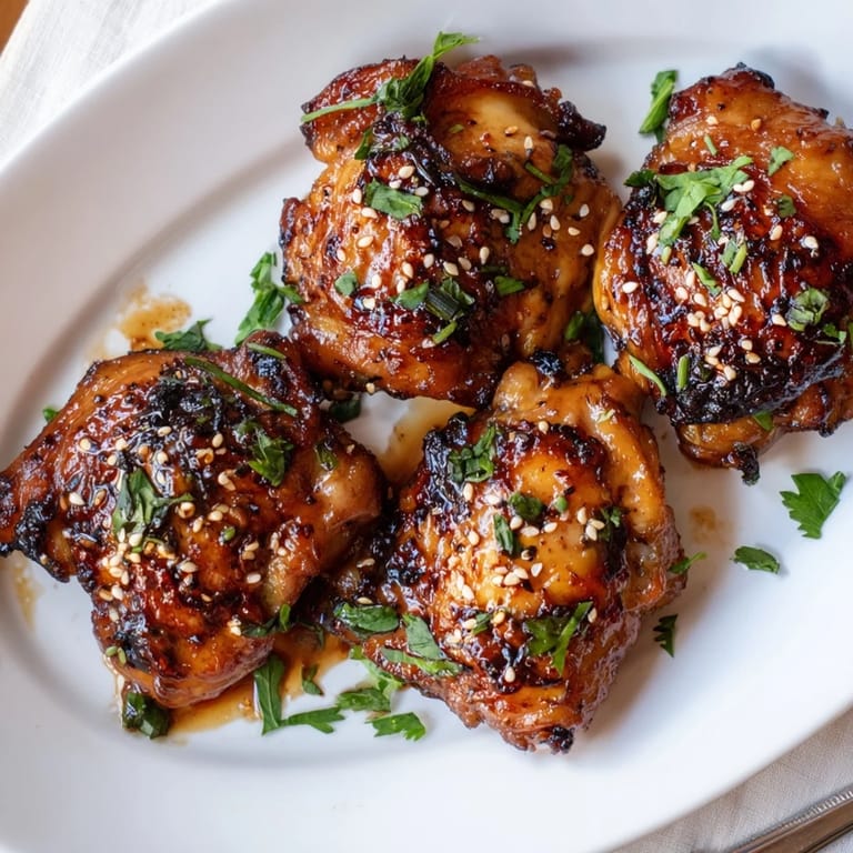 Honey Garlic Glazed Chicken served beside fluffy rice and stir-fried vegetables, with a glossy, caramelized finish.