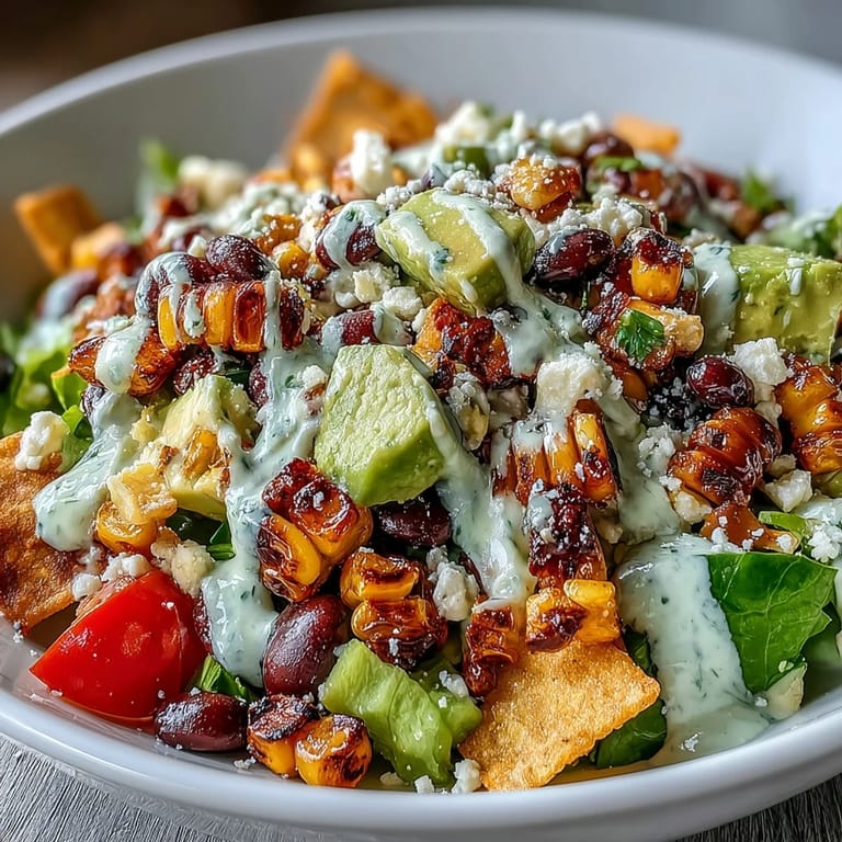 Enjoy this easy grilled corn and black bean taco salad, a perfect summer lunch option.