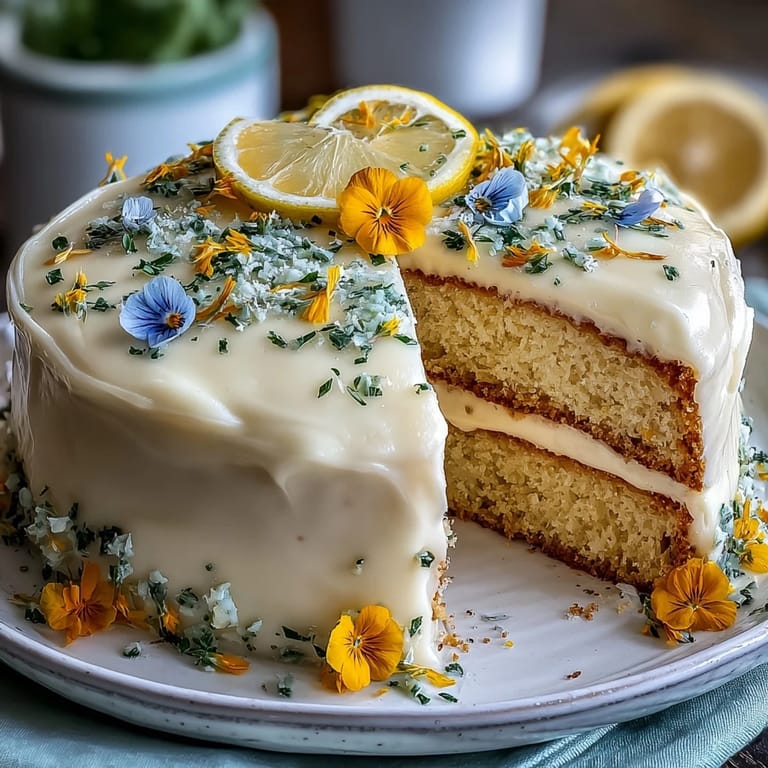 Zesty, fluffy lemon cake with creamy frosting, perfect for celebrations.
