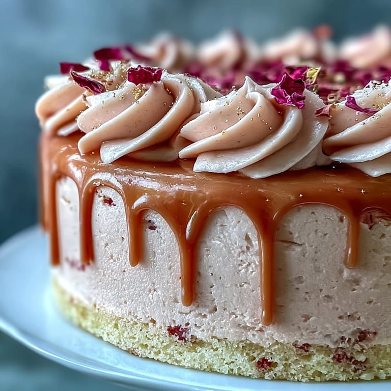 Decadent Bridal Shower Rosé Velvet Cake, ready for celebration with friends.